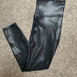SPANX Shiny Black Leggings